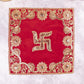 Swastik Embroidered Pooja Aasan