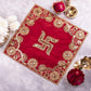 Swastik Embroidered Pooja Aasan