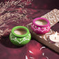 Endearing Colorful Matki Candle ( Set of 2)