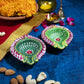 Eco Friendly Green Diya  (set of 2)