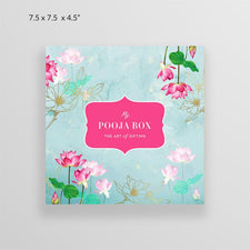 Blooming Lotus Square Box (Medium)