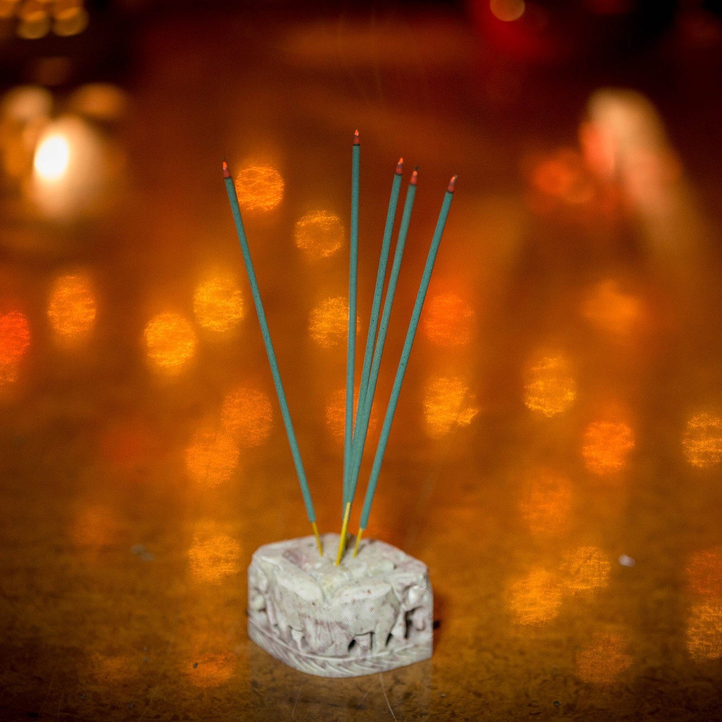 Marvellous Multipurpose Incense Stick Holder with Elephant Carving