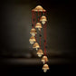 Handcrafted Brown Shaded Ceramic Wind Chime