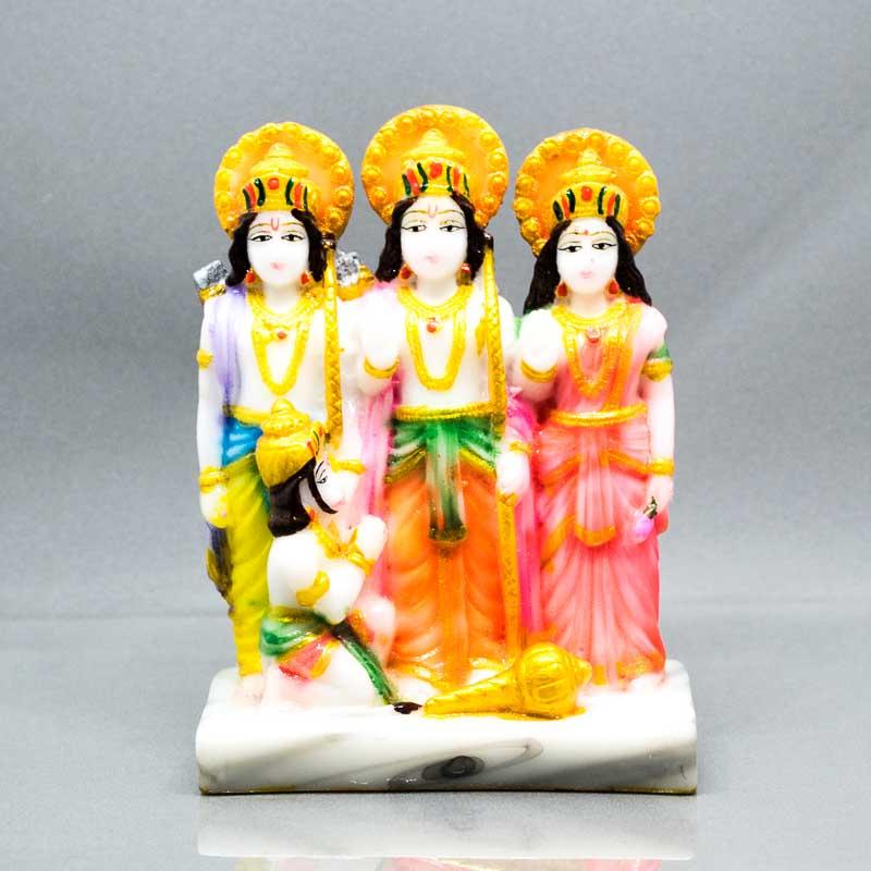 Majestic Ram Sita Laxman with Hanuman (Ram Darbar) Statue