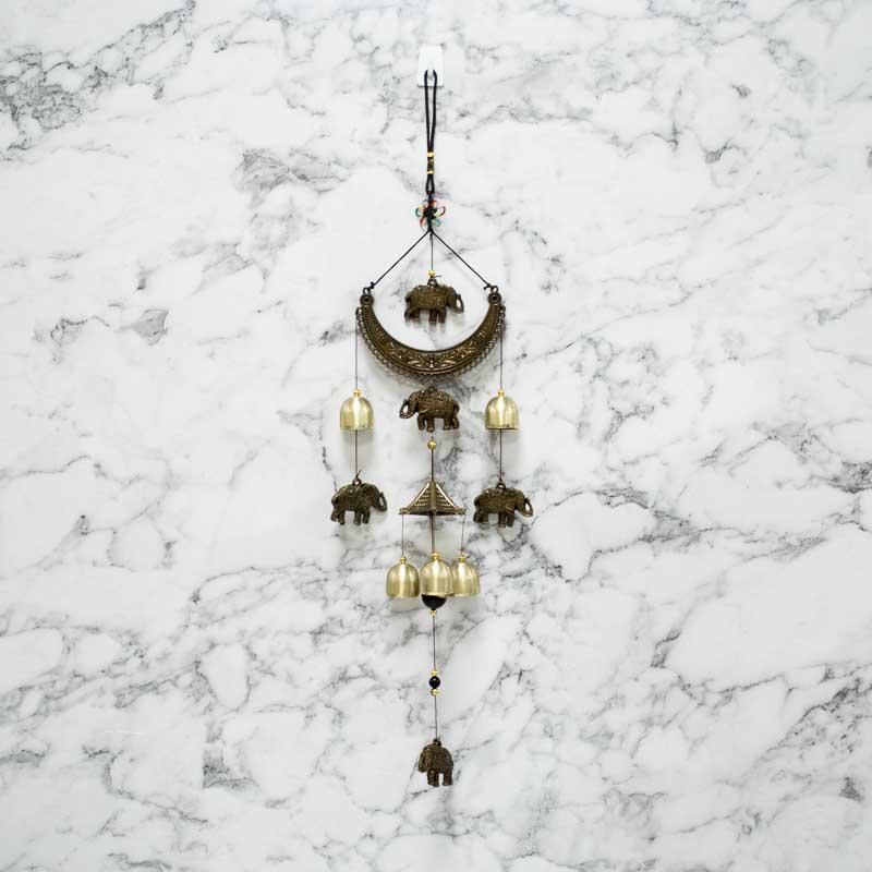 Feng Shui Elephant Metal Bells Wind Chime for Good Luck
