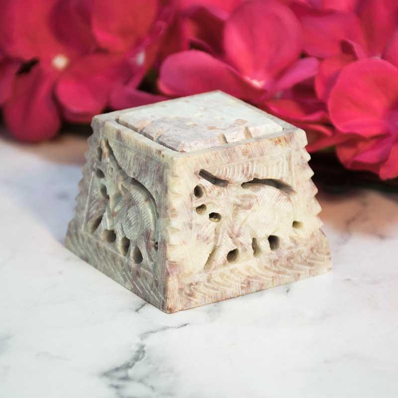 Elegant Multipurpose Marble Incense Stick Holder in Trapezium Shape