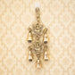 Antique Brass Door/Wall Hanging 5 Bells with Engraved Laxmi