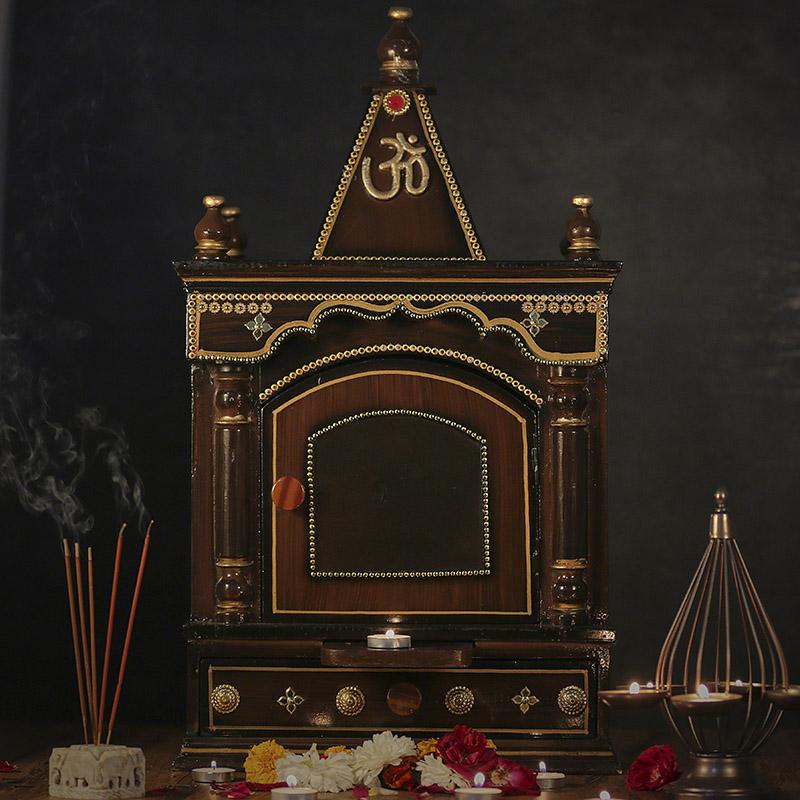 Elegant Pooja Mandir with Door