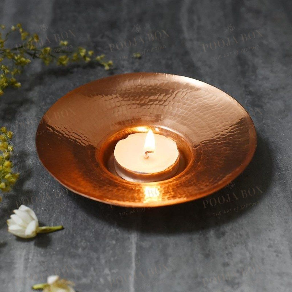 Aira Copper Tlight Set Of 2 Tlight