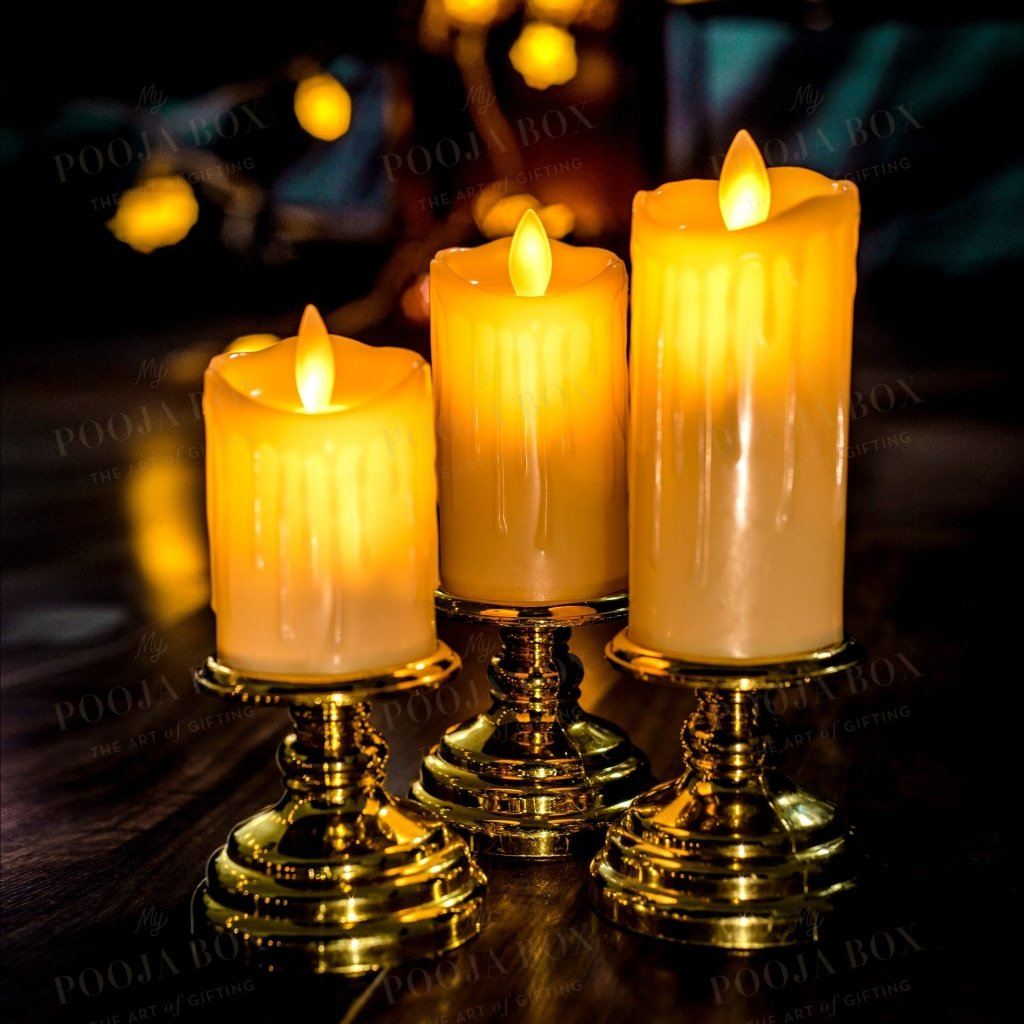 Alluring LED Candle Set of 3