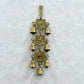 Antique Brass 7 Bells With Shubh Labh Swastik Figurine Bell