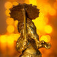 Antique Brass Umbrella Ganesha Idols