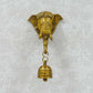 Antique Brass Wall Hanging Ganesha With Bell Idol