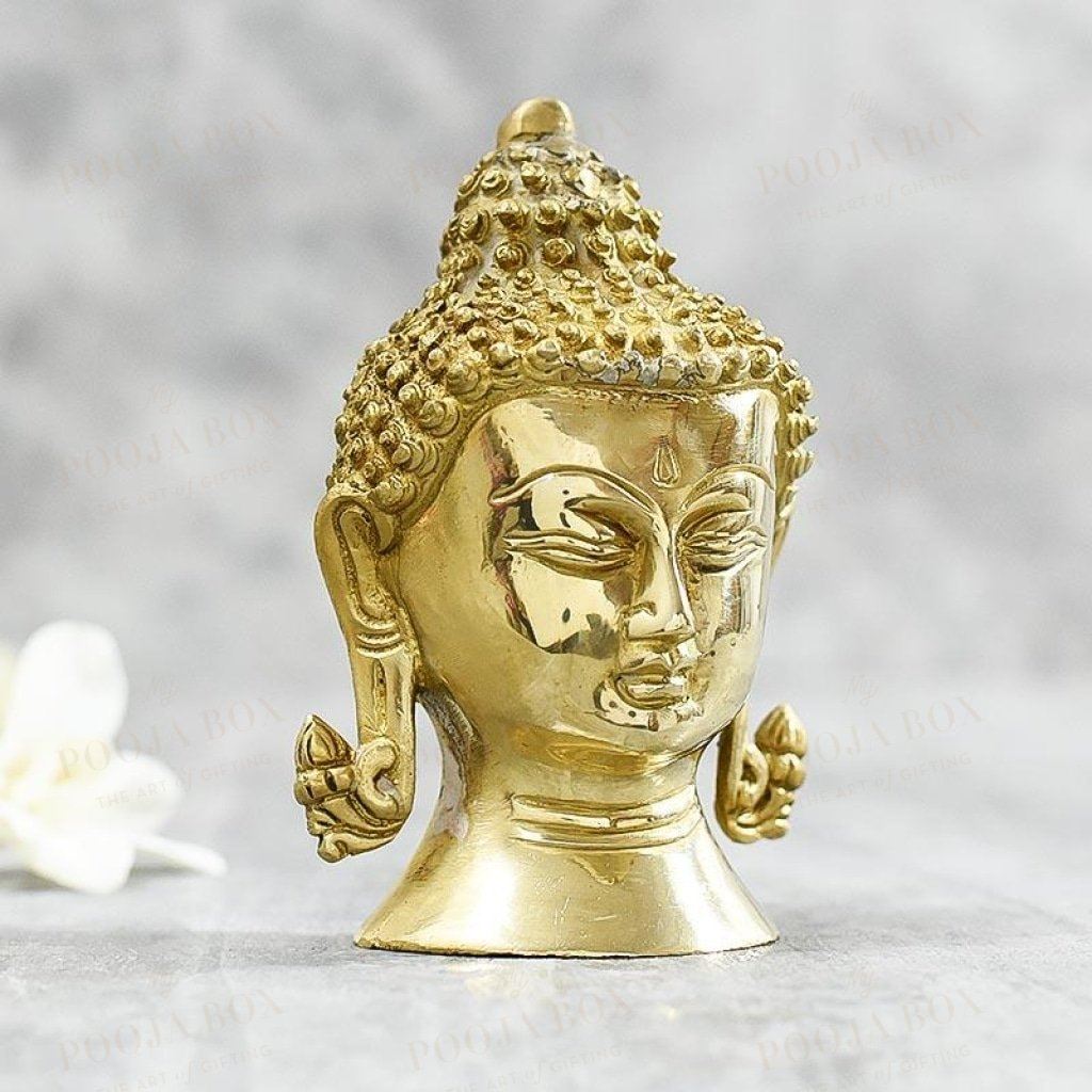 Antique Buddha Head Idols Home Decor
