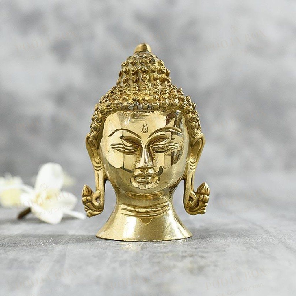 Antique Buddha Head Idols Home Decor