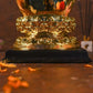 Antique Golden And White Buddha Statue Idols