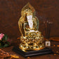 Antique Golden And White Buddha Statue Idols