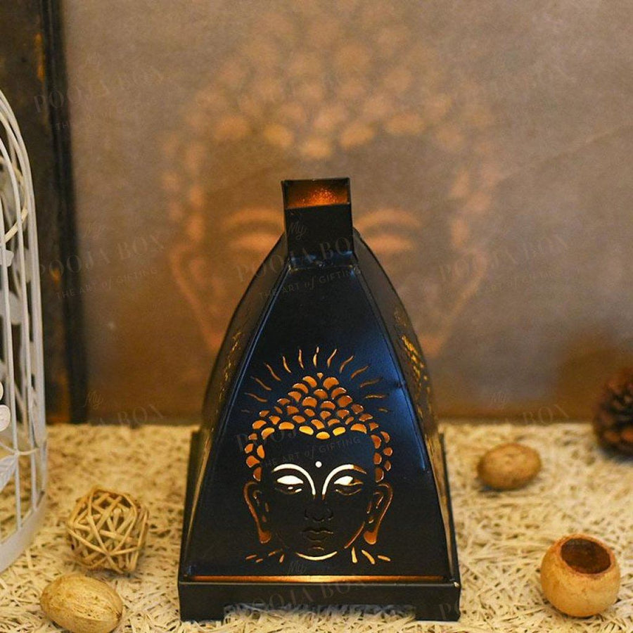 Antique Handcrafted Buddha Lantern For Home Decor