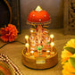Antique Led Rotating Set With Laxmi Ganesh Saraswati Statue Idols