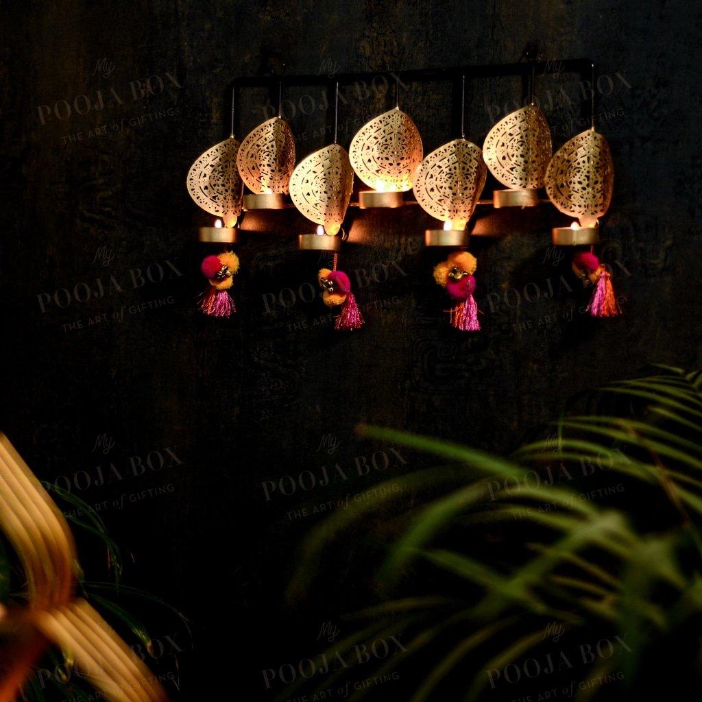 Artisanal Wall Decor T-Light Holder Candle