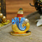 Artistic Multicolour Dashboard Ganesha Idol