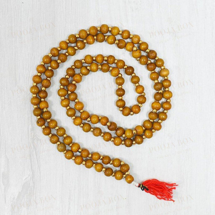 Auspicious Sandalwood Rosary/mala For Meditation Pooja Items