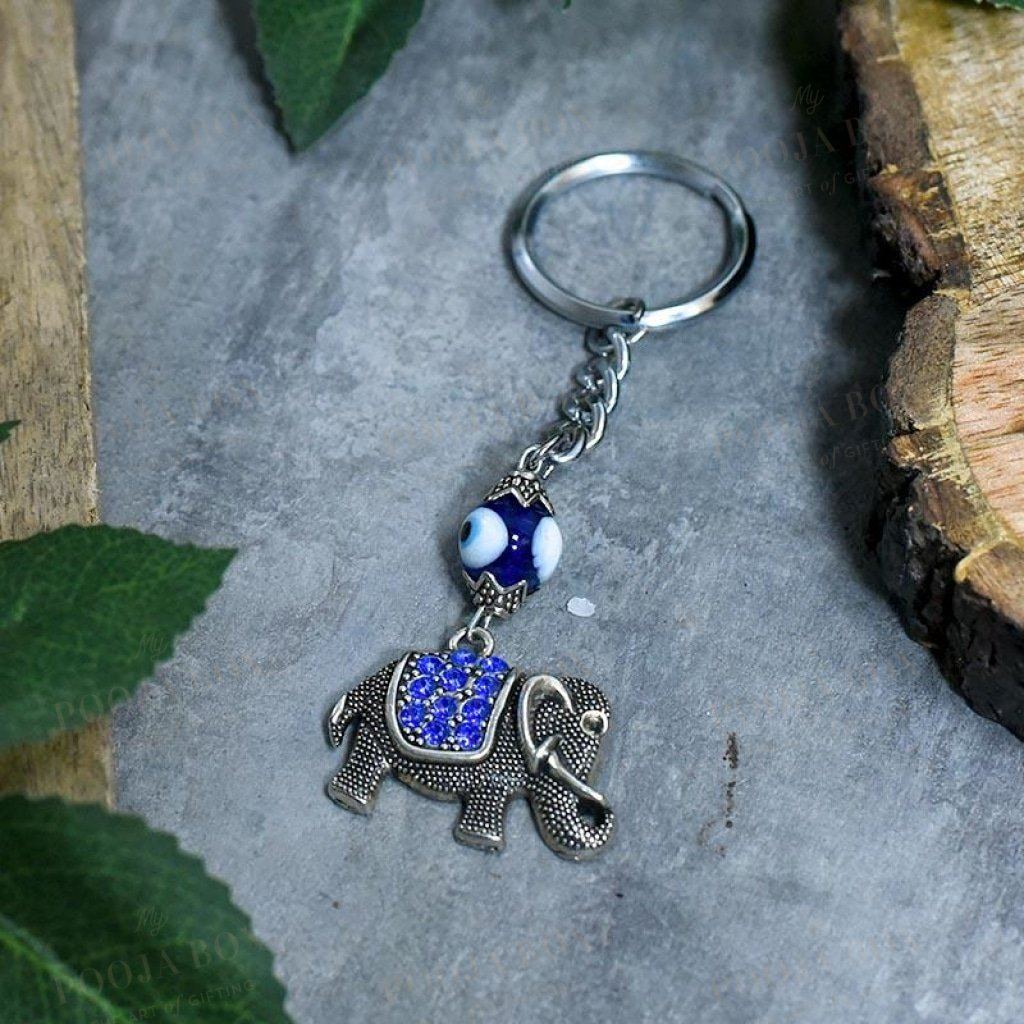 Beautiful Feng Shui Elephant Keychain