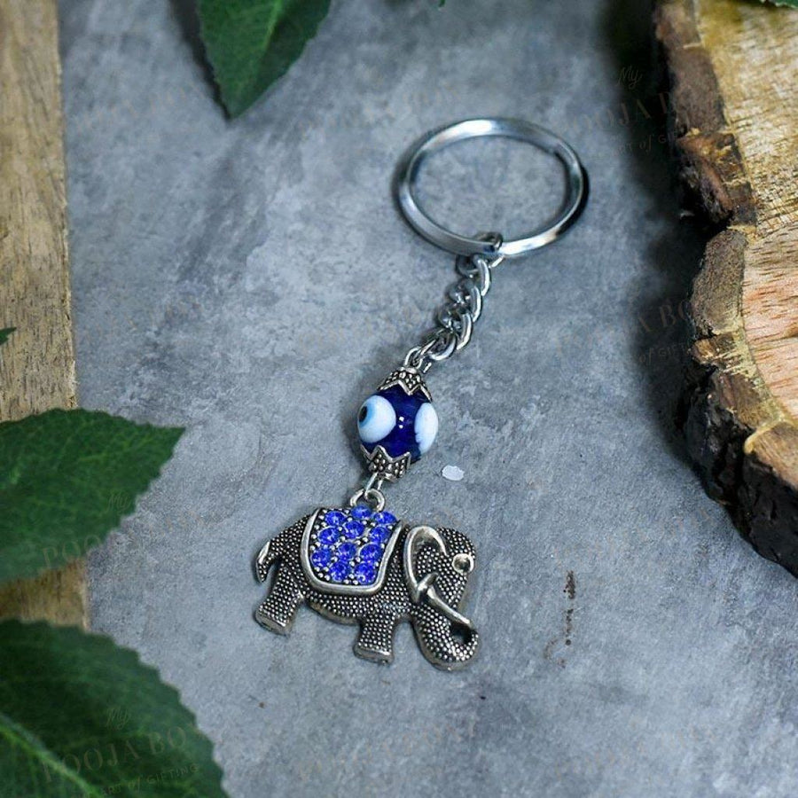 Beautiful Feng Shui Elephant Keychain