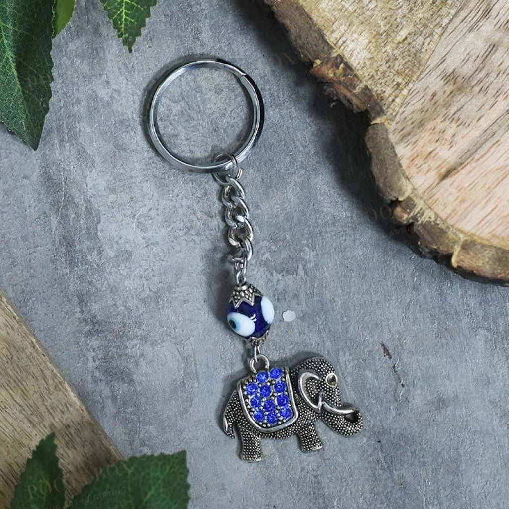Beautiful Feng Shui Elephant Keychain