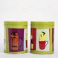 Beautiful Floral Tin Box Set Crockery