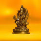 Beautiful Laxmi Ganesh On Lotus Brass Idol For Decor Idols