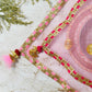 Bedazzled Baby Pink Thali Cover Karwa Chauth