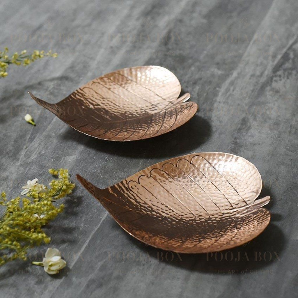 Bodhi Prayer Leaf (Set Of 2) Pooja Items