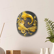 Brass Ganesh Wall Plate Home Decor