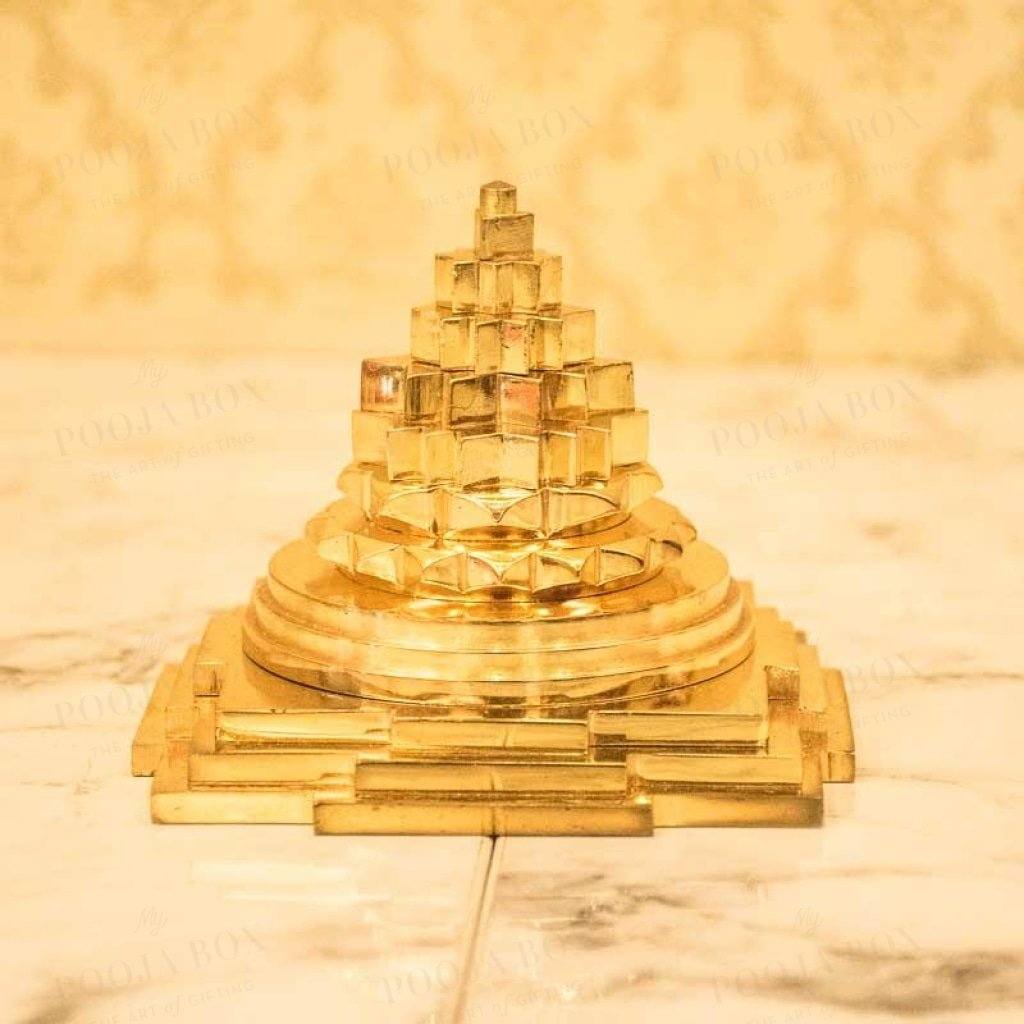 Brass Shri Meru Yantra For Luck And Prosperity