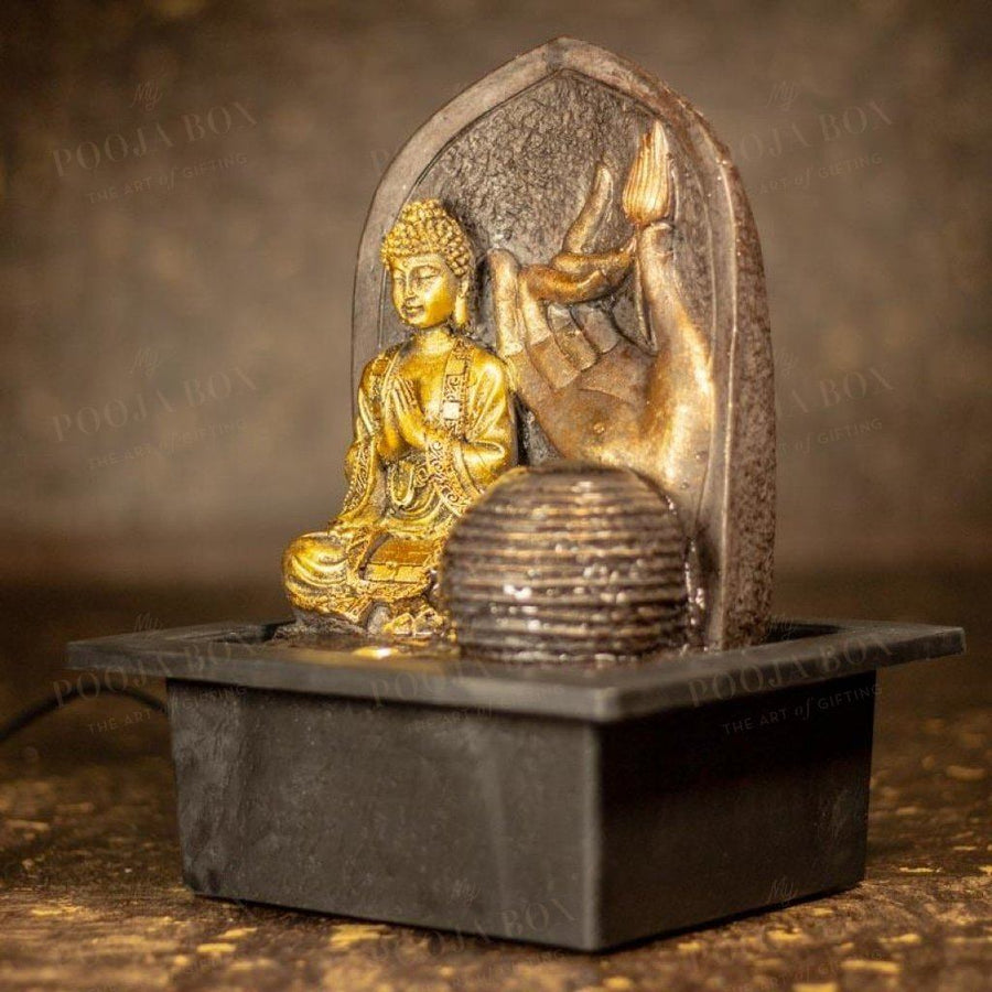 Buddha With Flower Fountain
