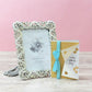 Classic Floral Silver Bordered Photo Frame Home Decor