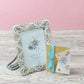 Classic Floral Silver Bordered Photo Frame Home Decor