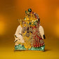 Colorful Stone Studded Radha Krishna Idol Idols