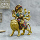 Decorative Colourful Brass Durga Idol Idol