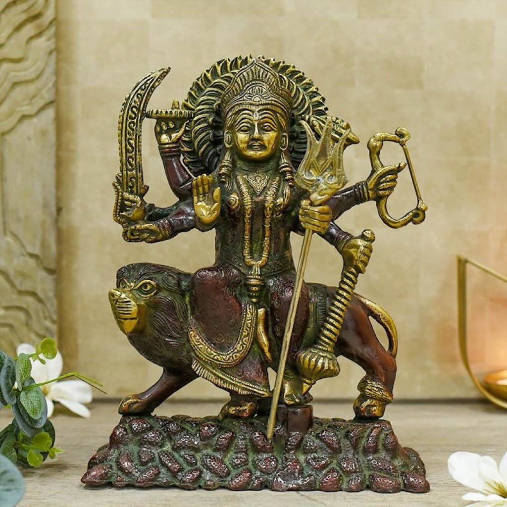 Divine Maa Durga Brass Idol Idols