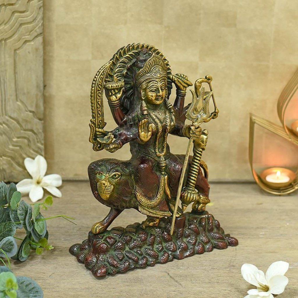 Divine Maa Durga Brass Idol Idols