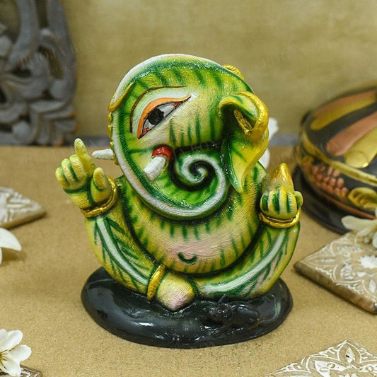 Exclusive Green Ganesh Showpiece Idols