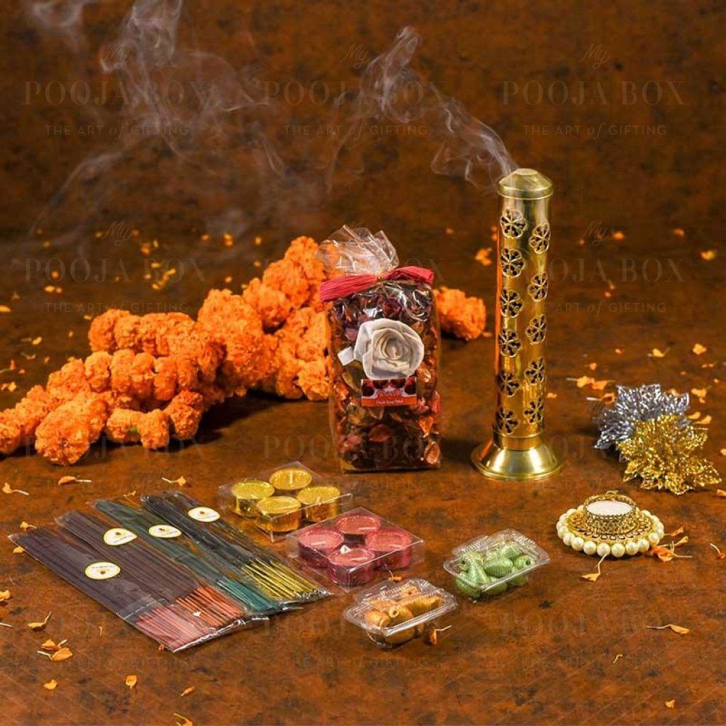 Exquisite Incense Aroma Box Pooja