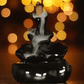 Glossy Black Backflow Smoke Waterfall Dhoop Burner