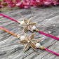 Order Set of 2 Floral Zardosi Rakhi online