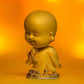 Golden Baby Monk Figurine With Spring Head Home Decor