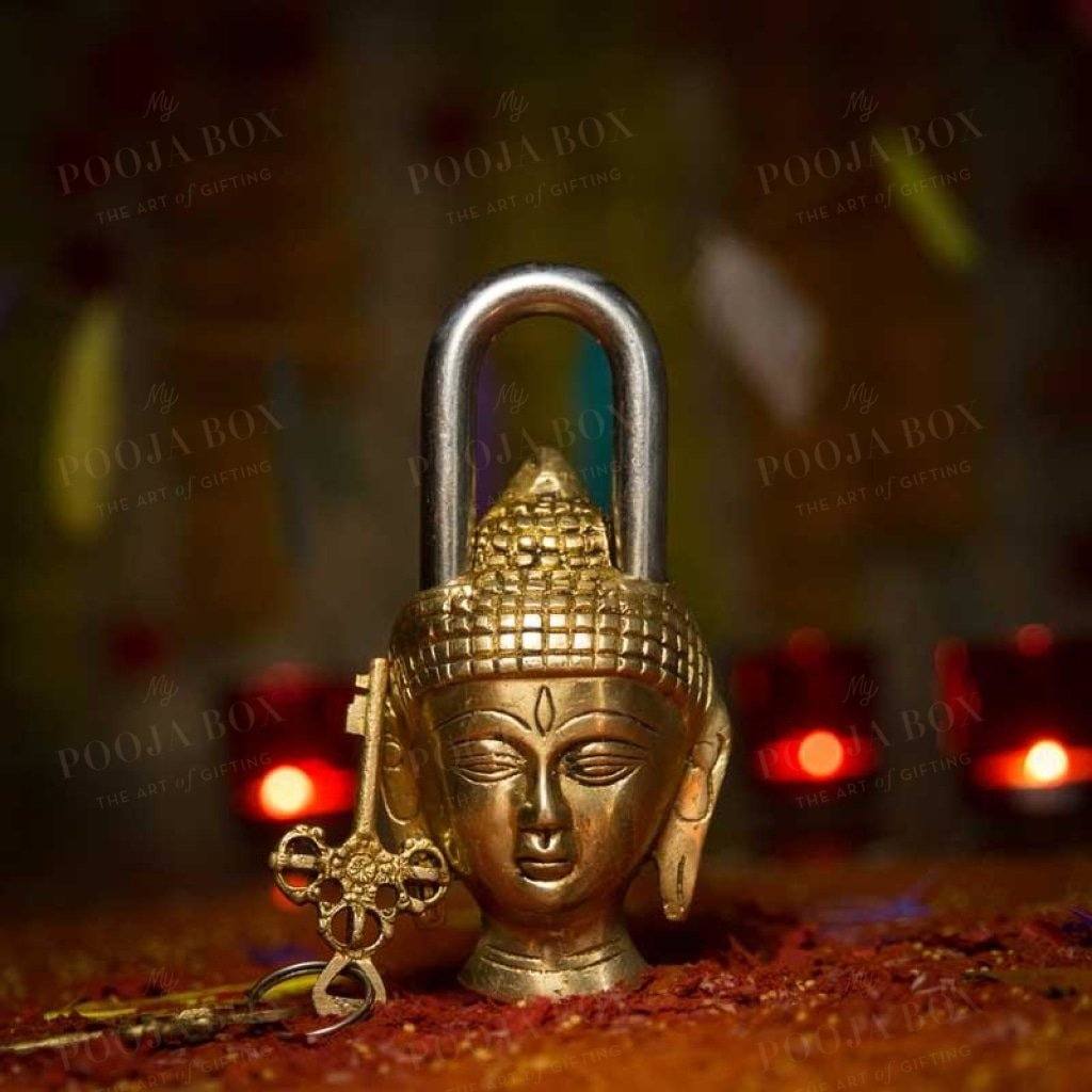 Handcrafted Brass Buddha lock