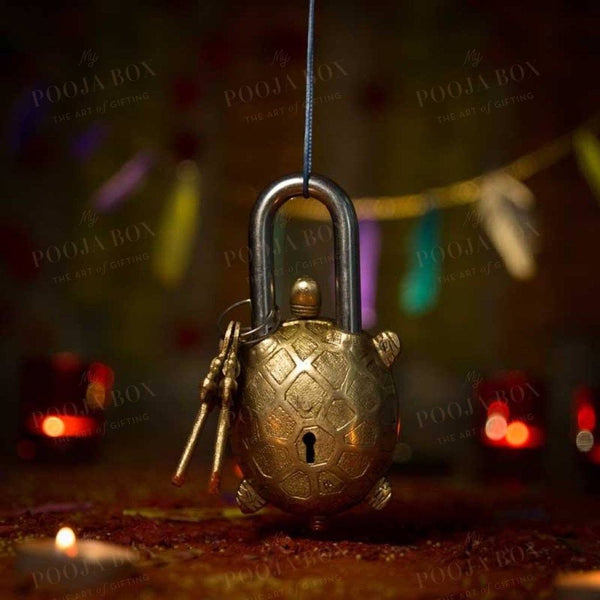 Handcrafted Brass Turtle Lock