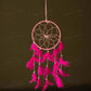 Handmade Pink Feathers Dreamcatcher Wall Hanging
